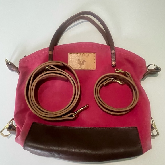 Pink Waxed Canvas Backpack - Picture 14 of 16